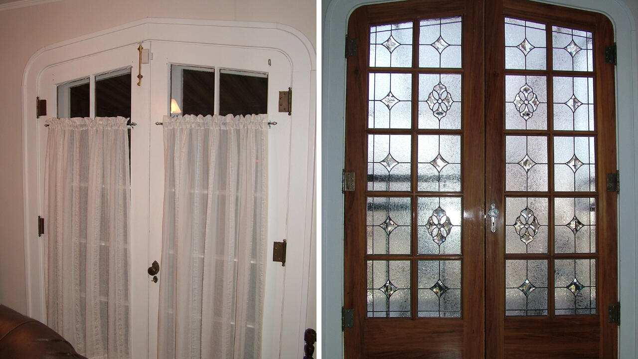 French Door back to original wood